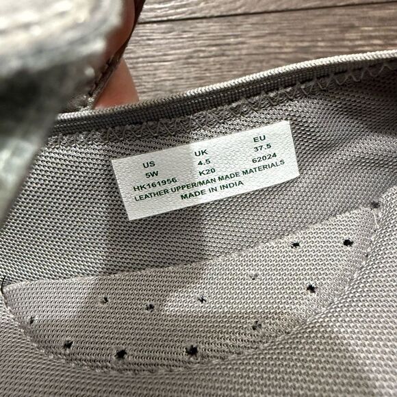 Hush Puppies Women’s 5 Wide Silver Metallic Mary Jane Shoes - Picture 5 of 5